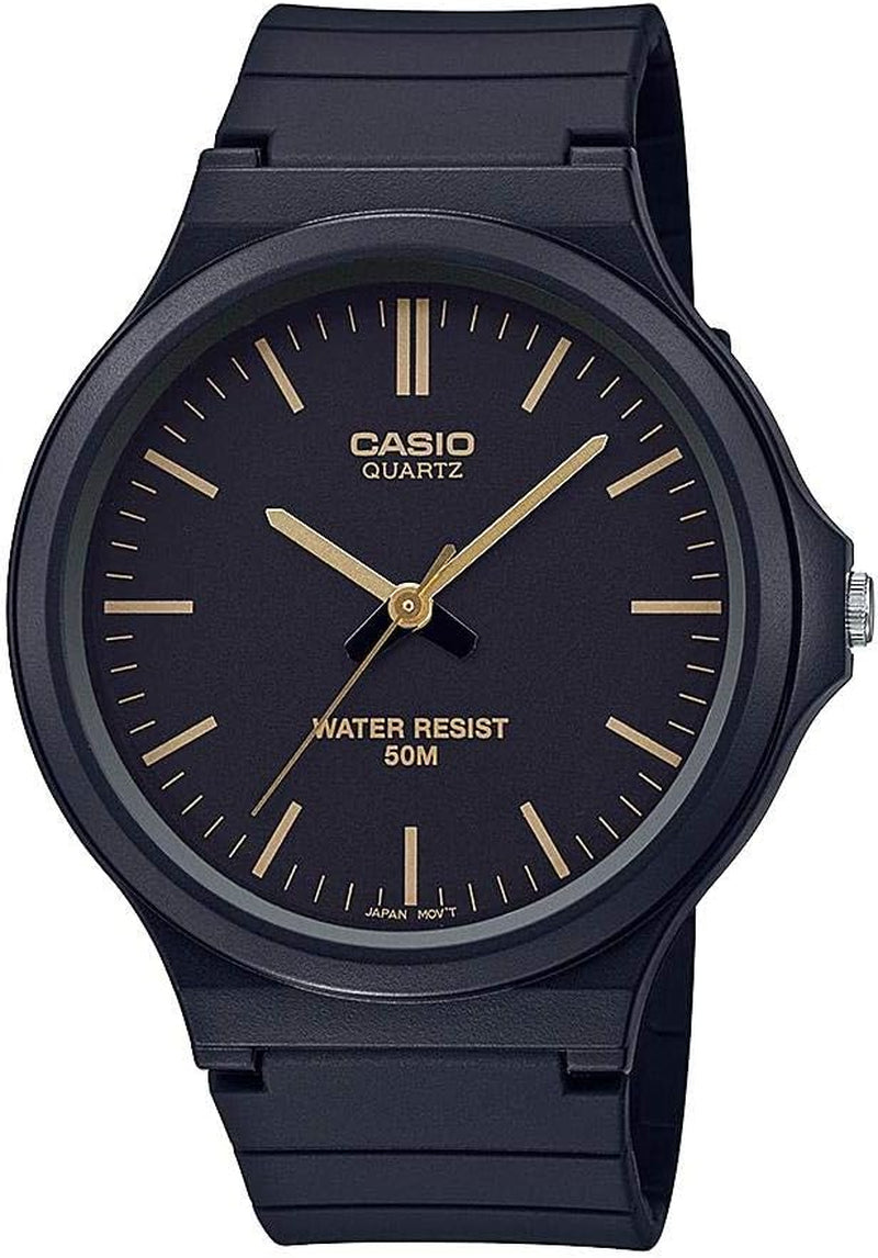 MW240 Series | Men’S Quartz Watch | 50M WR | Large Resin Case | Resin Glass | Resin Band | Large Arabic Numerals | Analog Watch | Easy to Read Display | 3 Year Battery